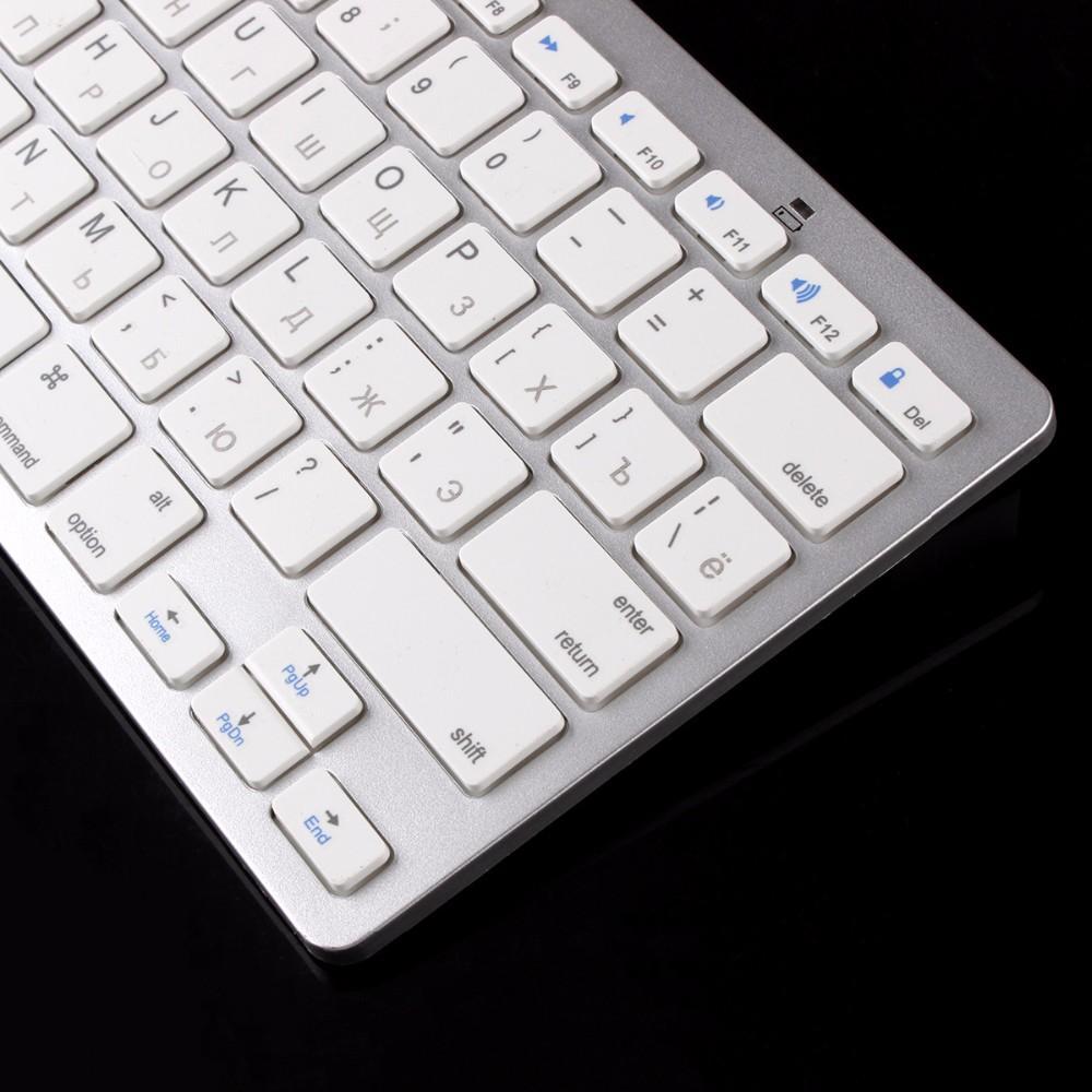 2x Portable Bluetooth Keyboard Russian Language For Desktop Tab Phone