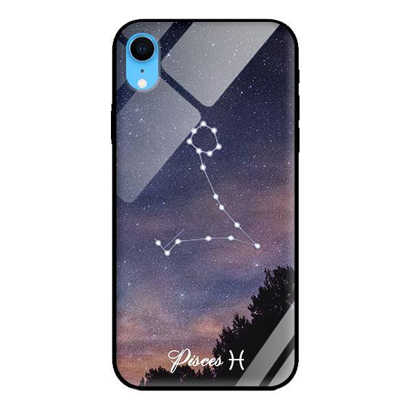 Ốp kính 12 cung Hoàng Đạo cho iPhone XR Pisces - Hàng chính hãng