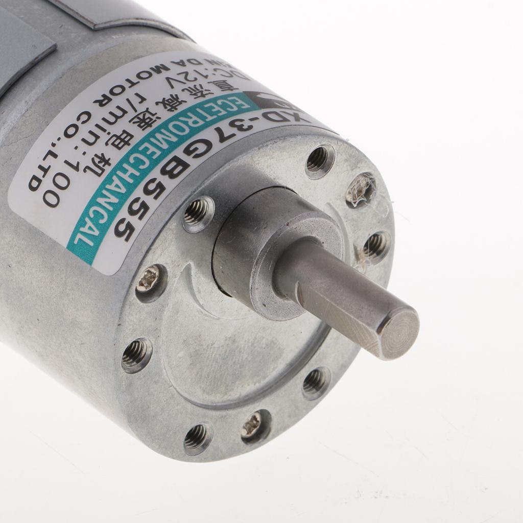 XD-37GB555 100RPM 12V 15W Adjustable Speed Gear Motor Micro Gear Motor