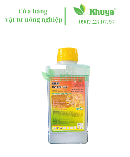 Thuốc trừ cỏ Khai Hoang Q7 chai 900ml thế hệ Mới