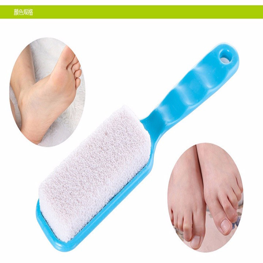 Combo Bàn chải chà gót chân bằng đá san hô + Giá cắm bàn chải, kem đánh răng nội địa Nhật Bản