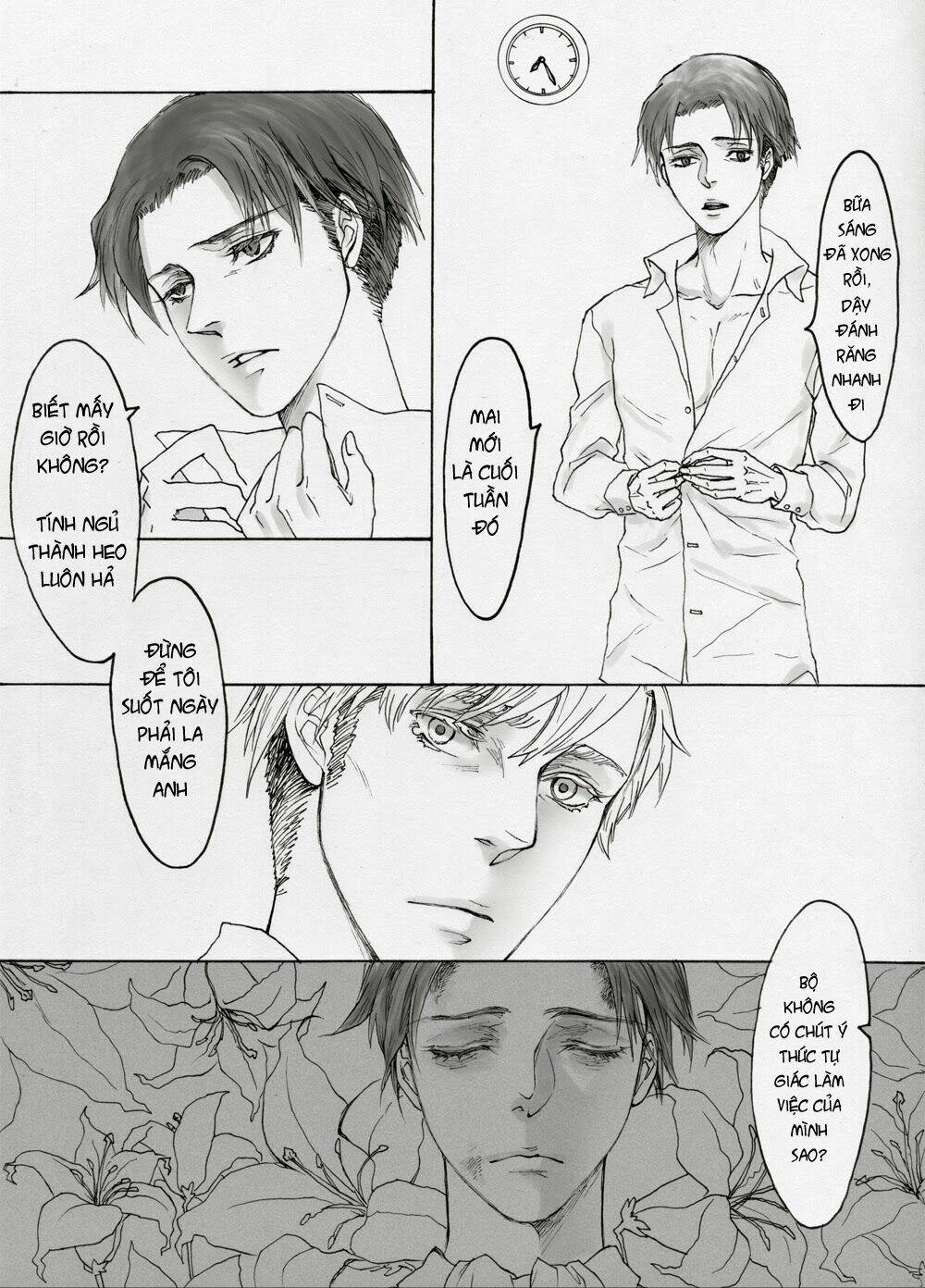 tấn công người khổng lồ - doujinshi eruri chapter 1 9