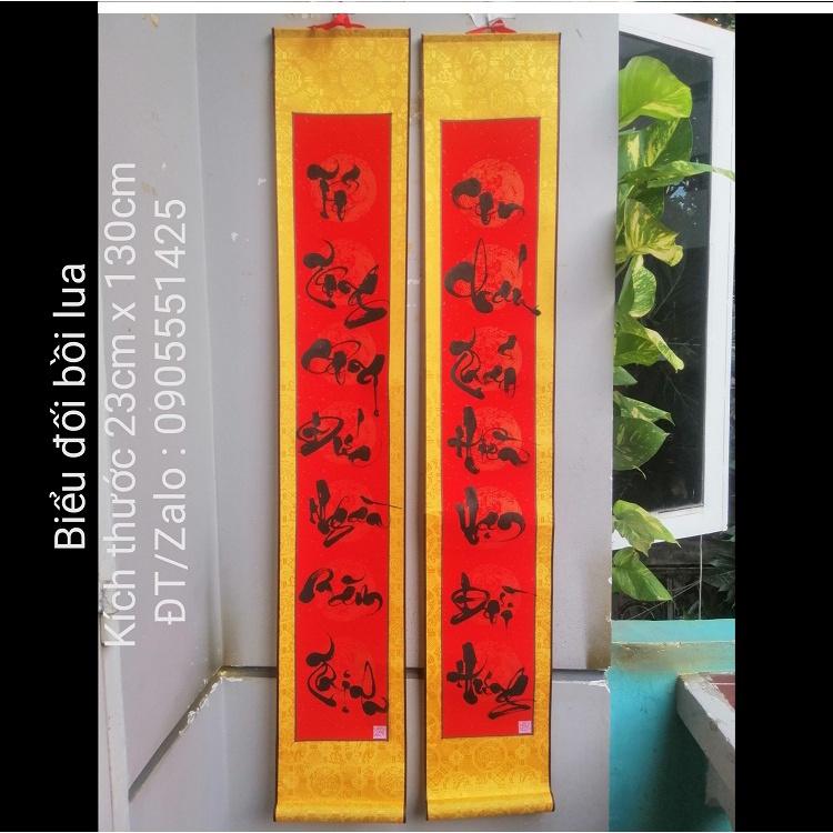 Câu đối thư pháp. Quà tặng ông bà, cha mẹ, đối tác. Câu đối bàn thờ tổ tiên. Quà tết.