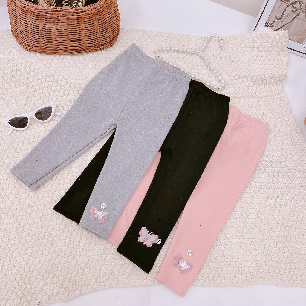 Combo 4 quần legging bé gái sz 8-32kg