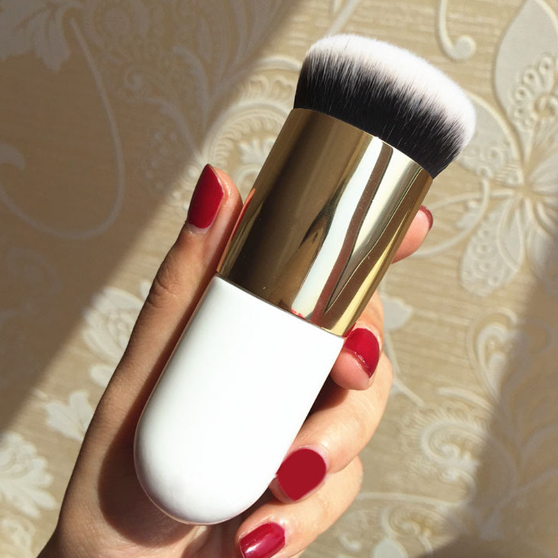 New Chubby Pier Foundation Brush Flat Cream Makeup Brushes Professional Cosmetic Make-up Tool