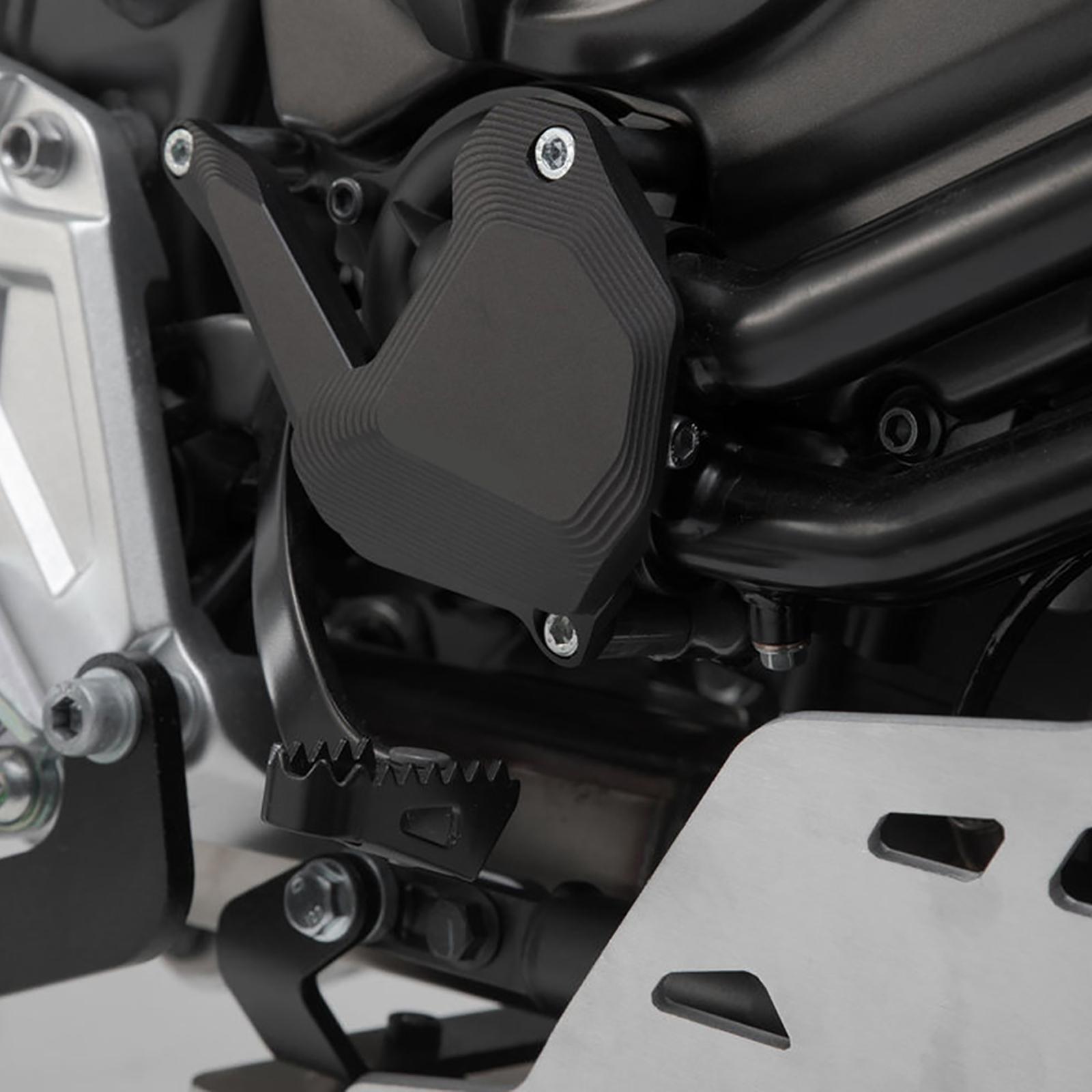 Motorcycle Water Pump Protection Cover, Replacement Aluminum Alloy Protector Guard Fit for Yamaha MT07 FZ07 13-22