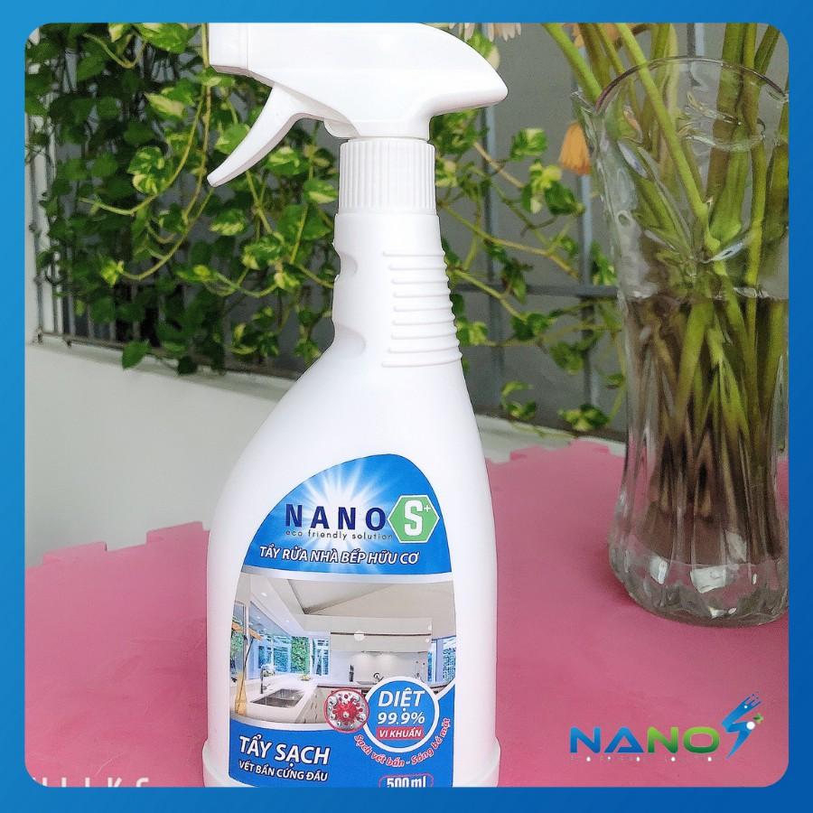 Nước tẩy rửa bếp NanoS* - 100% từ hữu cơ, diệt khuẩn 500ml