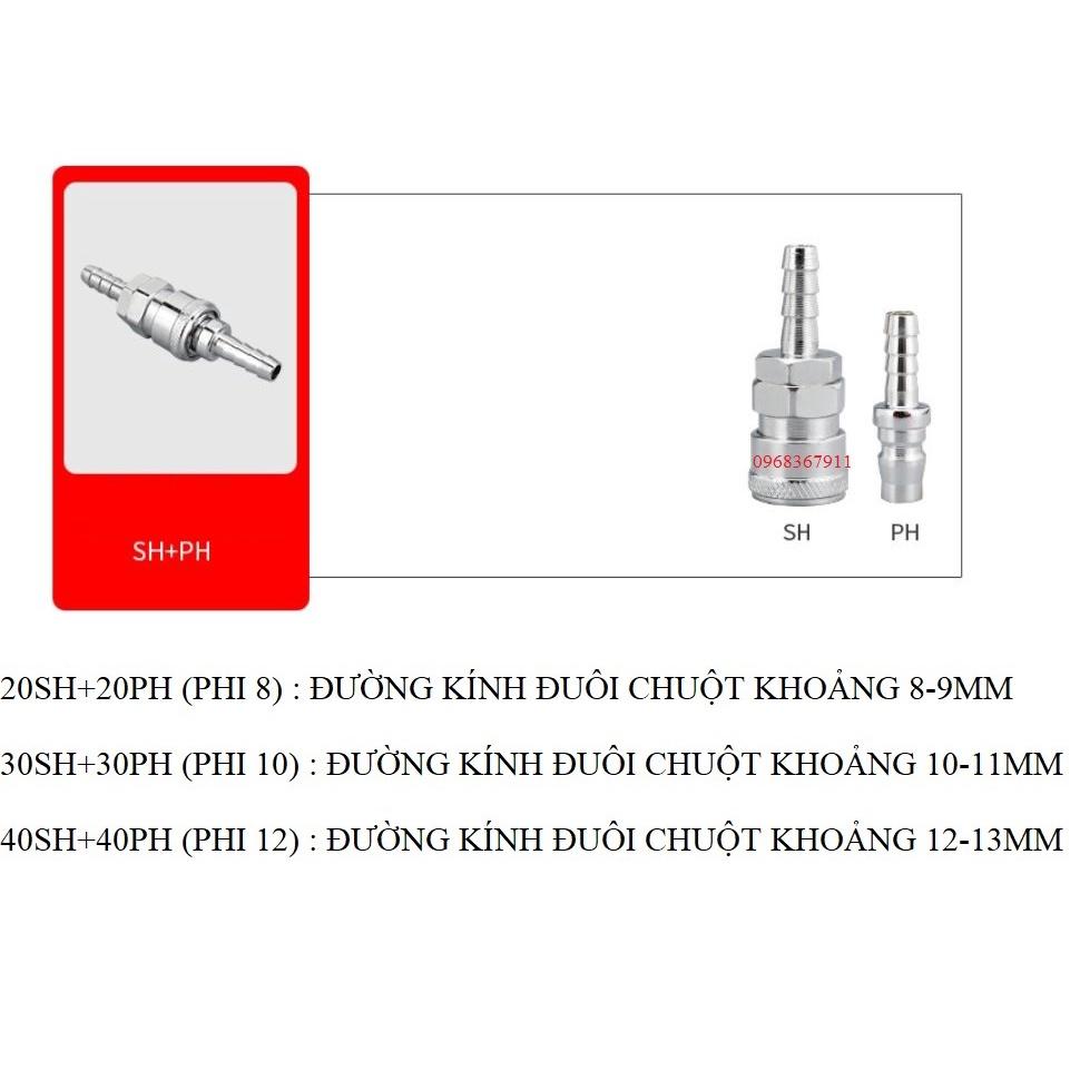 BỘ KHỚP CẮM NỐI NHANH ỐNG HƠI MÁY NÉN KHÍ