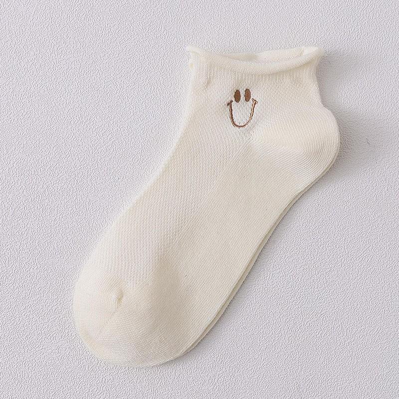 Vớ Nữ Cổ Ngắn Cao Cấp Họa Tiết Cute, Tất Nữ Cotton mềm mịn, thoáng mát khử mùi