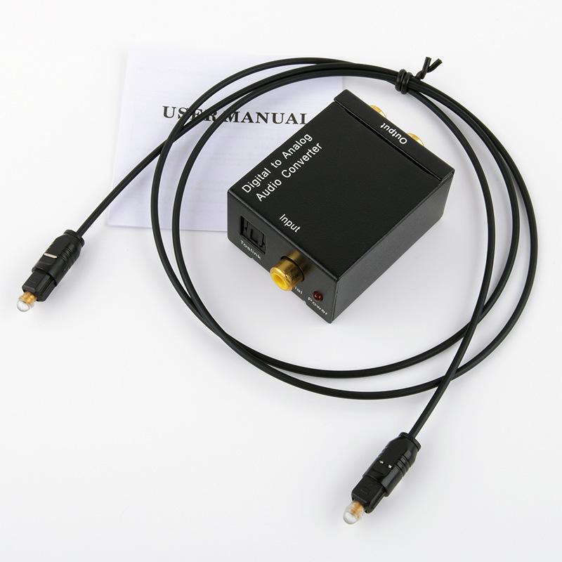 Bộ chuyển đổi đồng trục kỹ thuật số sang âm thanh analog phong cách mới nhất sợi quang sang bộ giải mã spdif tương tự sang bộ giải mã ps5 hoa sen