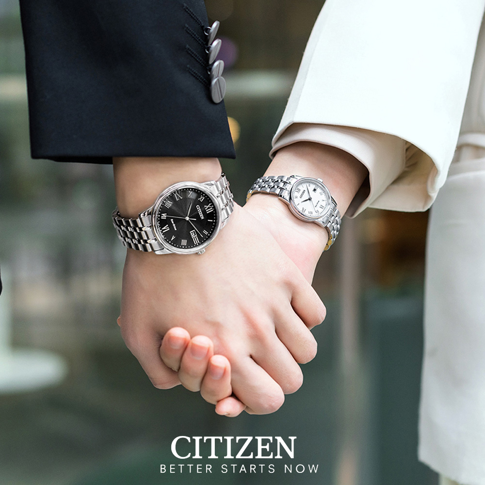 Đồng Hồ Nam Citizen Dây Thép Không Gỉ BM6970-52E - Mặt Đen