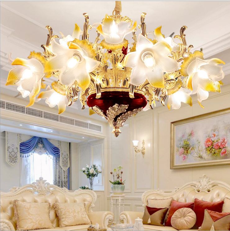 Đèn chùm GANKER phong cách hiện đại 15 tay - kèm bóng LED chuyên dụng