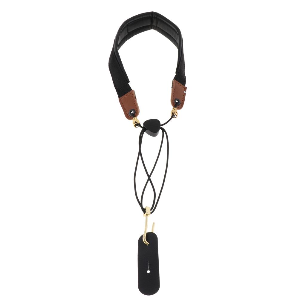 Dây Đeo Kèn Saxophone Bằng Cotton Cho Người Mới Bắt Đầu - Đen