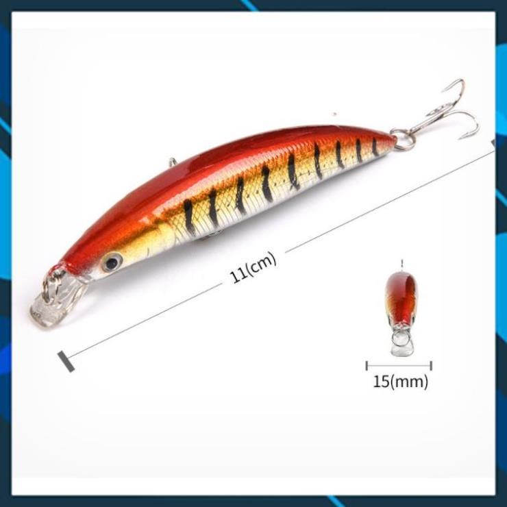 Cá Gỉa Câu Lure Chuyên Đồ Câu Lure Dài 11cm nặng 11g Chẽm,nhồng,hồng,măng,.....LURE _ 27