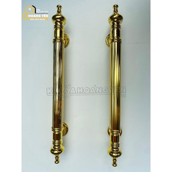 Tay nắm cổng, tay nắm cửa mạ đồng vàng bóng 46cm&56cm