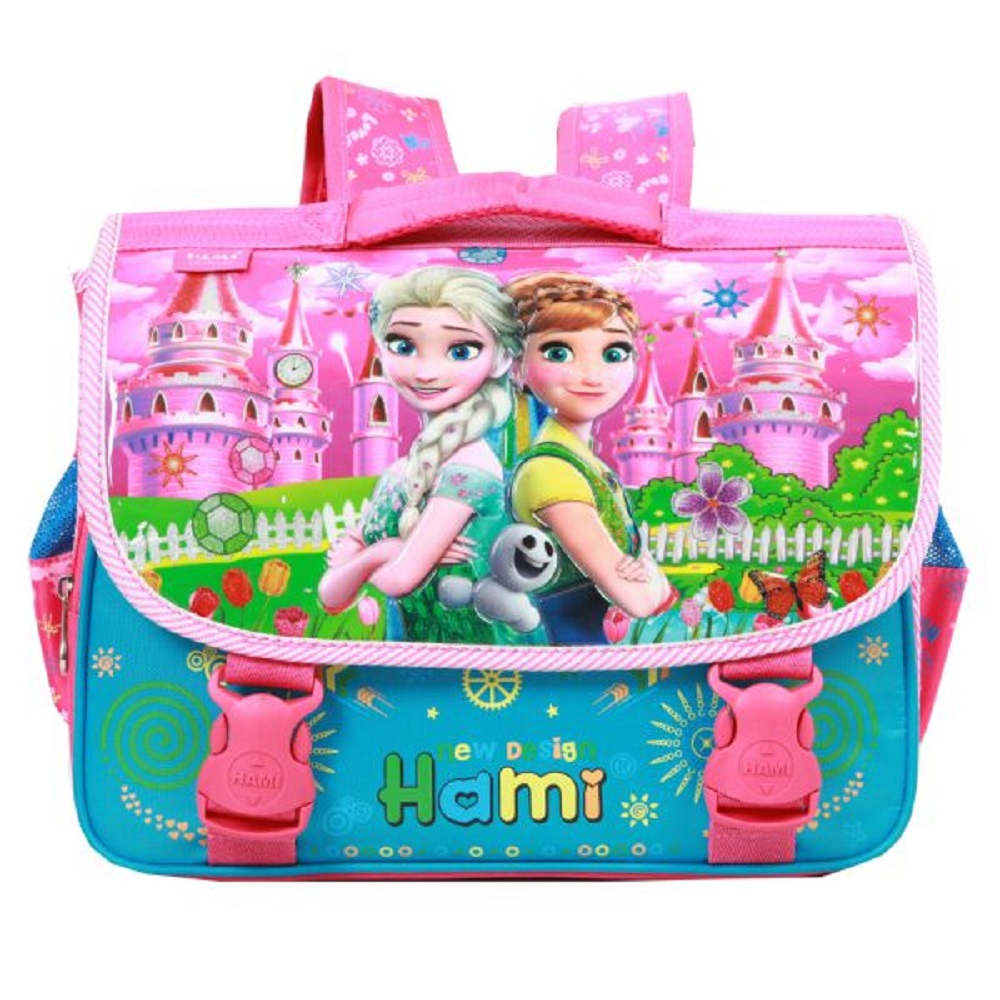 Cặp học sinh siêu nhẹ, cặp học sinh cấp 1 cho bé gái Hami 116 Công chúa Elsa - Frozen, thiết kế đẹp mắt, chống thấm nước, ngăn đựng rộng rãi, hàng Việt Nam chất lượng cao.