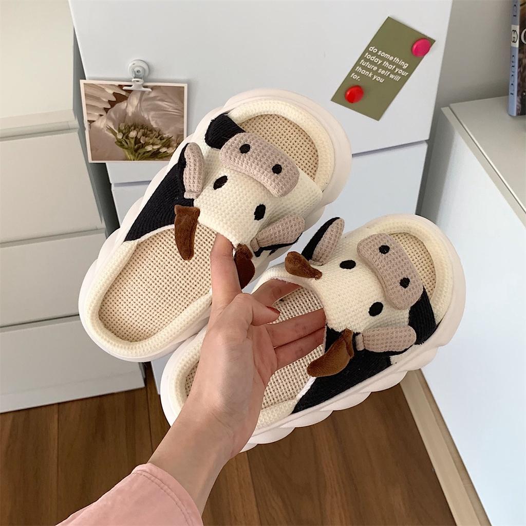 Dép bò sữa, ếch xanh phong cách ulzzang Dép đi trong trong siêu mềm siêu êm