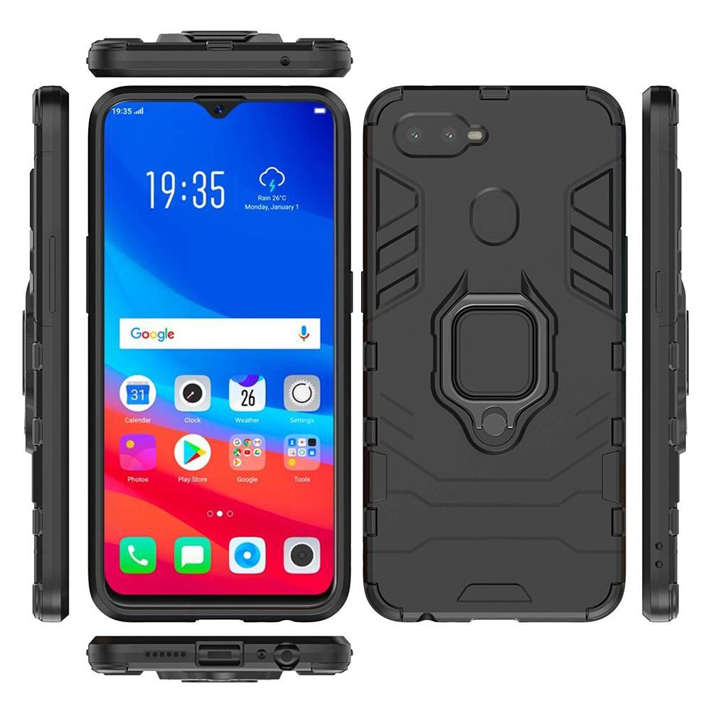Ốp lưng cho Oppo F9 iron man chống sốc kèm nhẫn xoay chống xem video bảo vệ camera