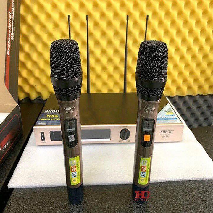 Micro Karaoke Cao Cấp SHBOD DP-332 Chỉnh Được Tần Số Bảo Hành 12 Tháng - Sóng ổn định với chuẩn UHF cao tầng.