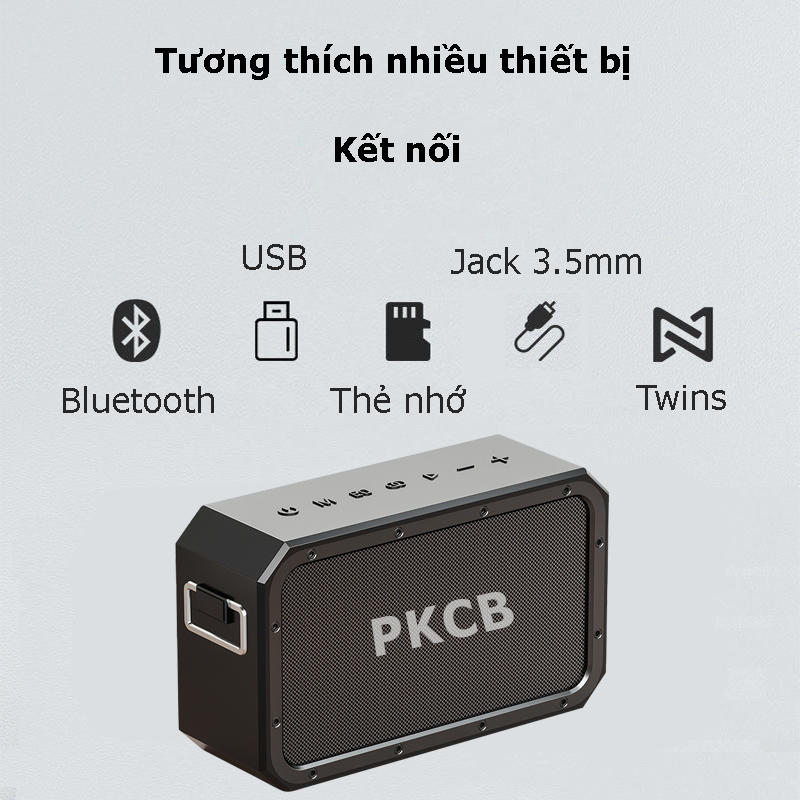 Bộ Loa Bluetooth không dây nghe nhạc, micro bluetooth không dây hát Karaoke cao cấp 120W công suất lớn Super Bass có cổng usb, thẻ nhớ, line 3.5mm pin 15600MAH sạc Type C Chip DSP loa kết nối TWS lên 240W Hàng Chính Hãng PKCB