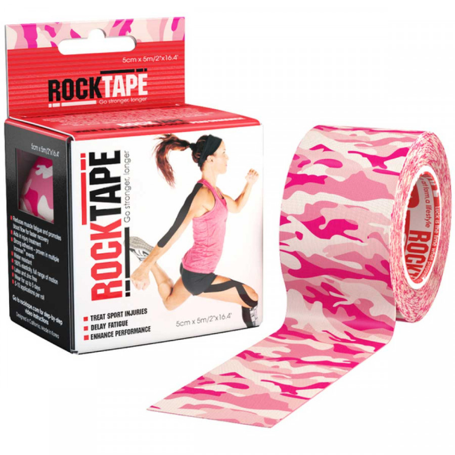 Băng dán cơ thể thao Rocktape Korea - Pink camo