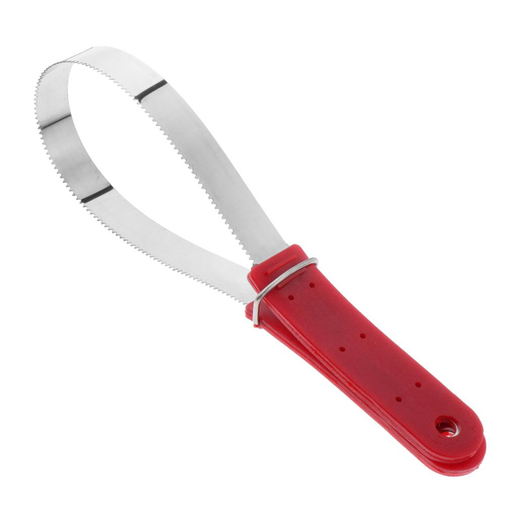 Stainless Steel Animal Equine Sweat Scraper Shedding Blade Random Color