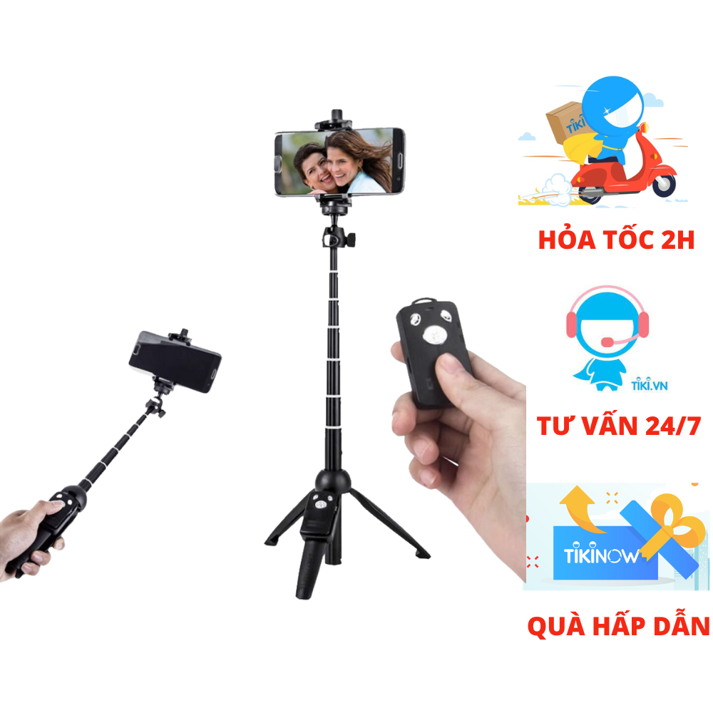 Gậy Chụp Hình Đa Năng Kèm Chân Yunteng YT-9928 - Hàng Nhập Khẩu