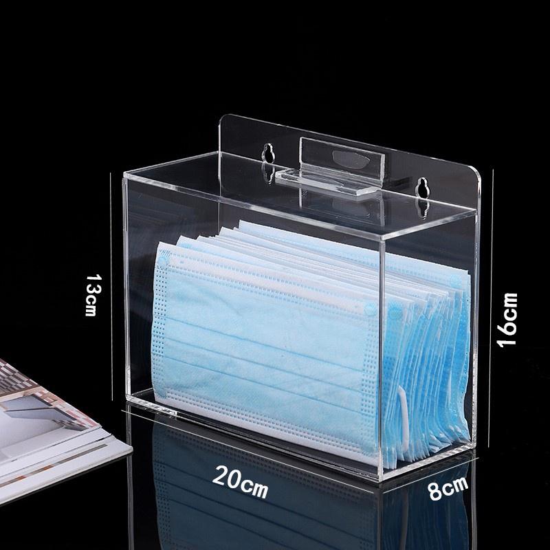 Hộp mica để đựng/ lưu trữ khẩu trang, Hộp acrylic đa năng