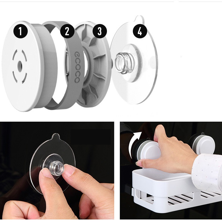 Kệ nhà tắm hút chân không cao cấp E1506
