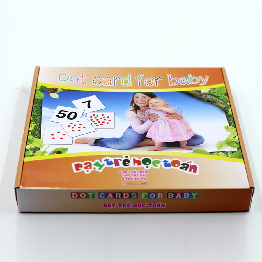 Bộ Dạy Trẻ Học Toán - DOT Card For Baby Học Liệu Glenn Doman Cao Cấp