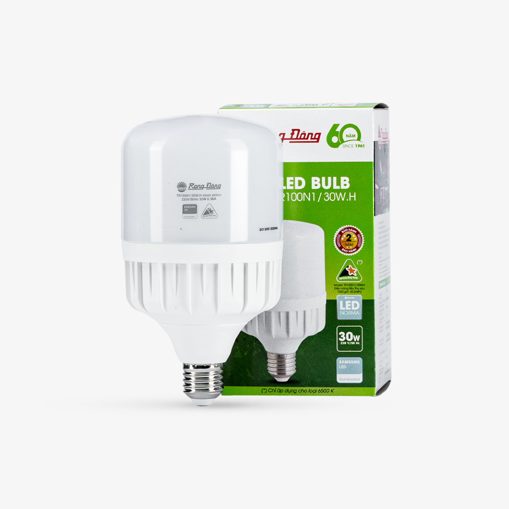 Bóng đèn LED BULB trụ 40W TR120N1/40W.H Rạng Đông