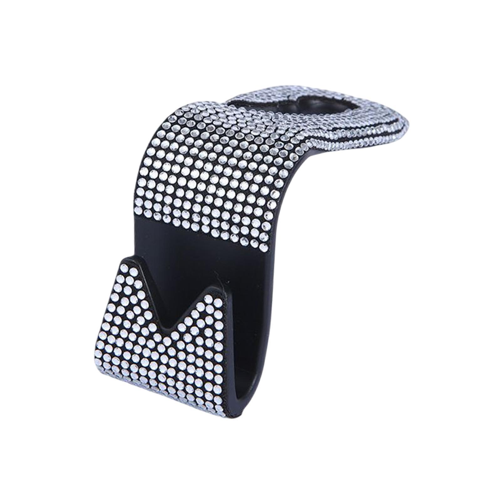 Universal Car Headrest Hook Portable for Umbrellas Hanging Bag Handbag White