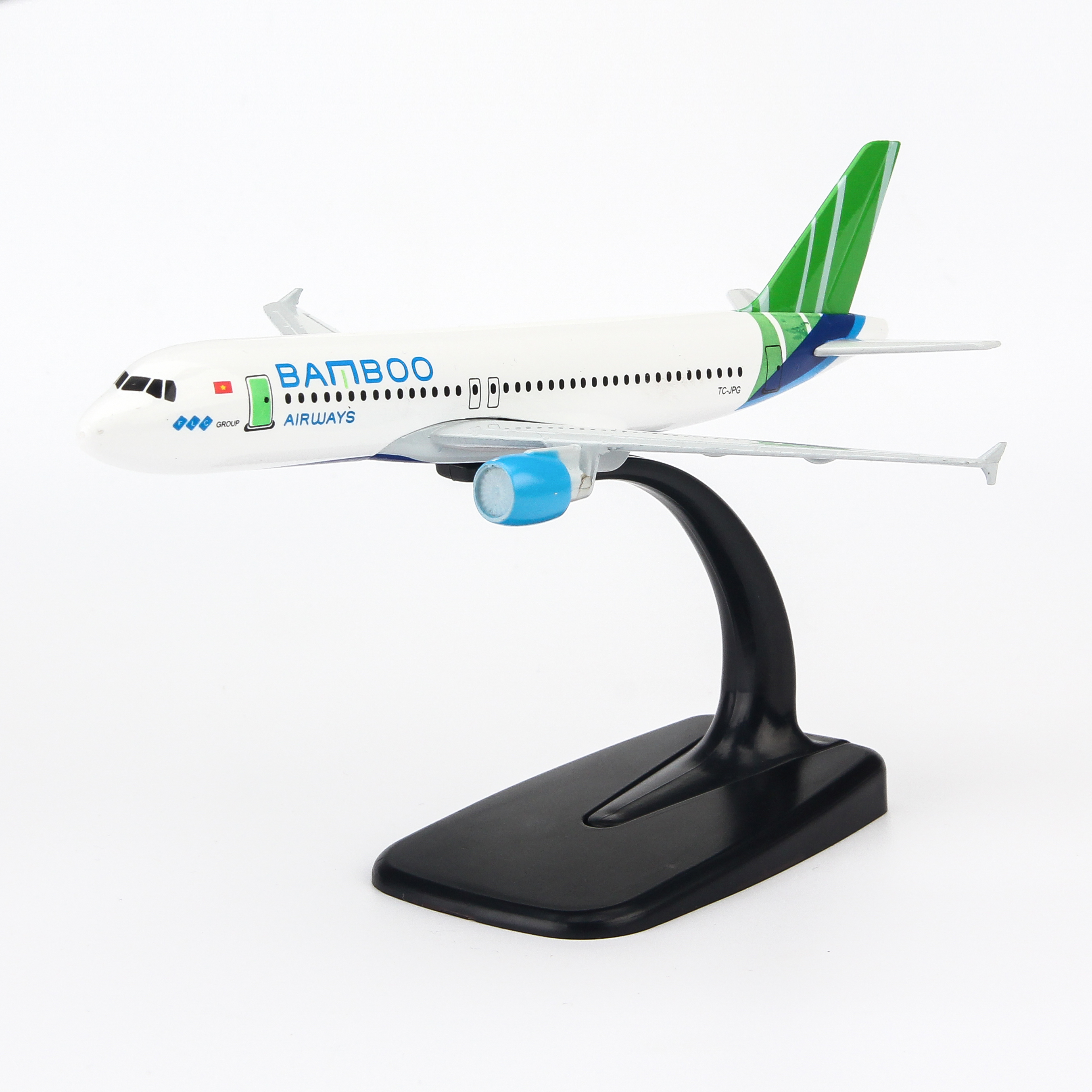 Mô hình máy bay Bamboo Airways Airbus A320 16cm MBMHS16