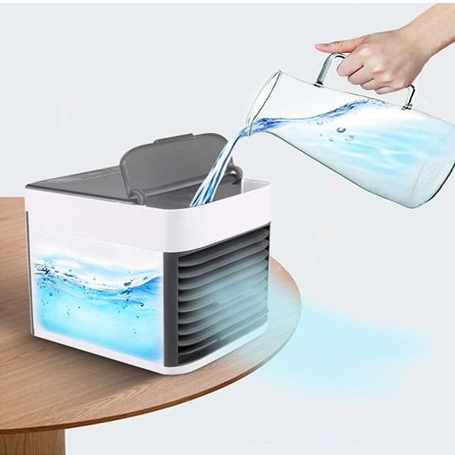 Điều Hòa Mini,Quạt Điều Hòa Hơi Nước Để Bàn - Máy Lạnh Mini Để Tủ Đầu Giường