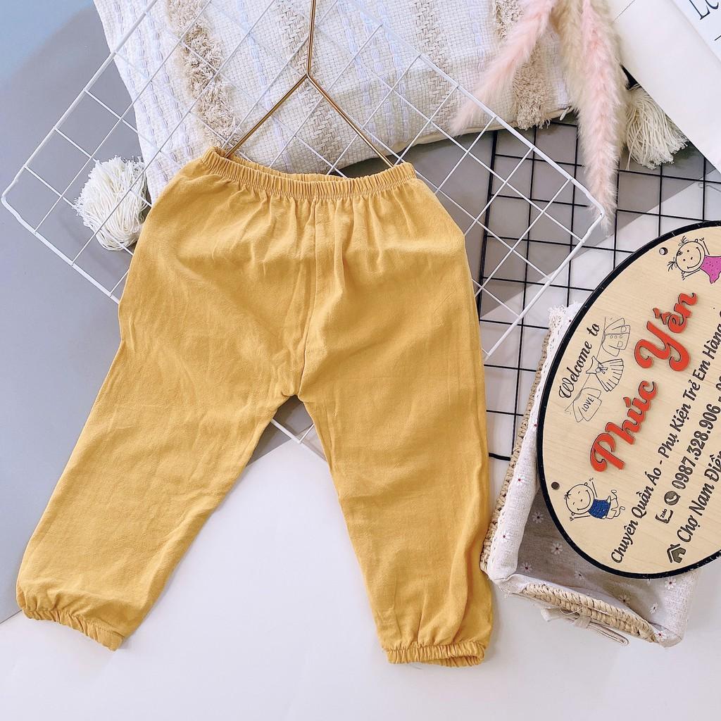 Sale !!! Quần Lửng Thô Đũi Mềm Cho Bé ( Size 7-17kg)(SP001551 ) Shop Phúc Yến