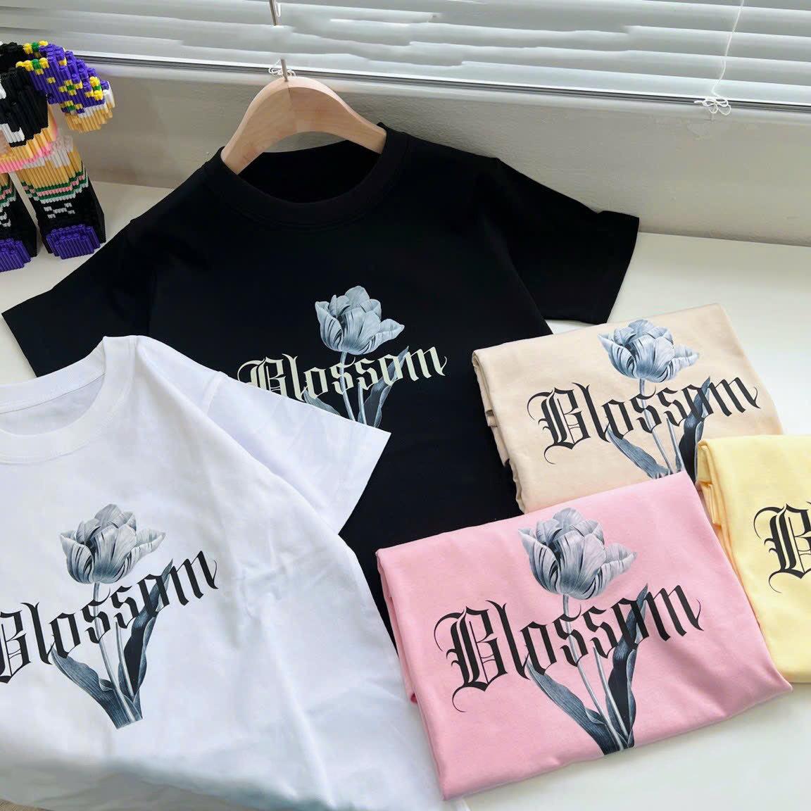 Áo Thun Baby Tee BLOSSOOM Cổ Tròn Co Dãn - Leda