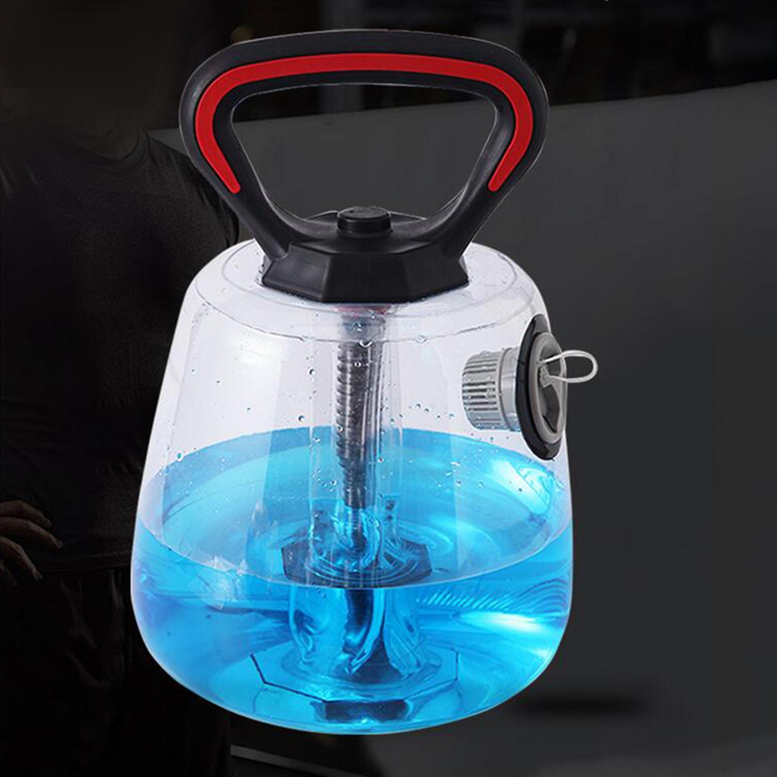 Water Filled Kettlebell, Weight Lifting Adjustable, Core Training Water Bottle Kettle, Bells Exercise for Full body Men Workout Household