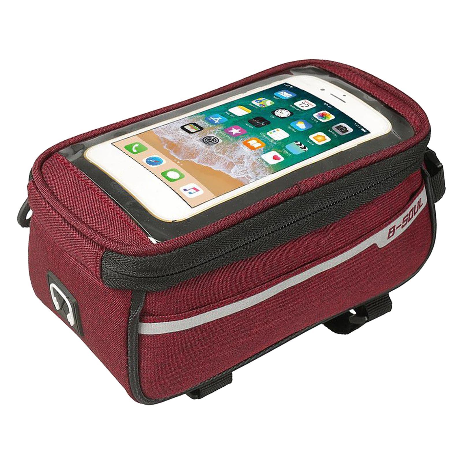 Cycling Bag Bike Front Frame Bag Phone Holders