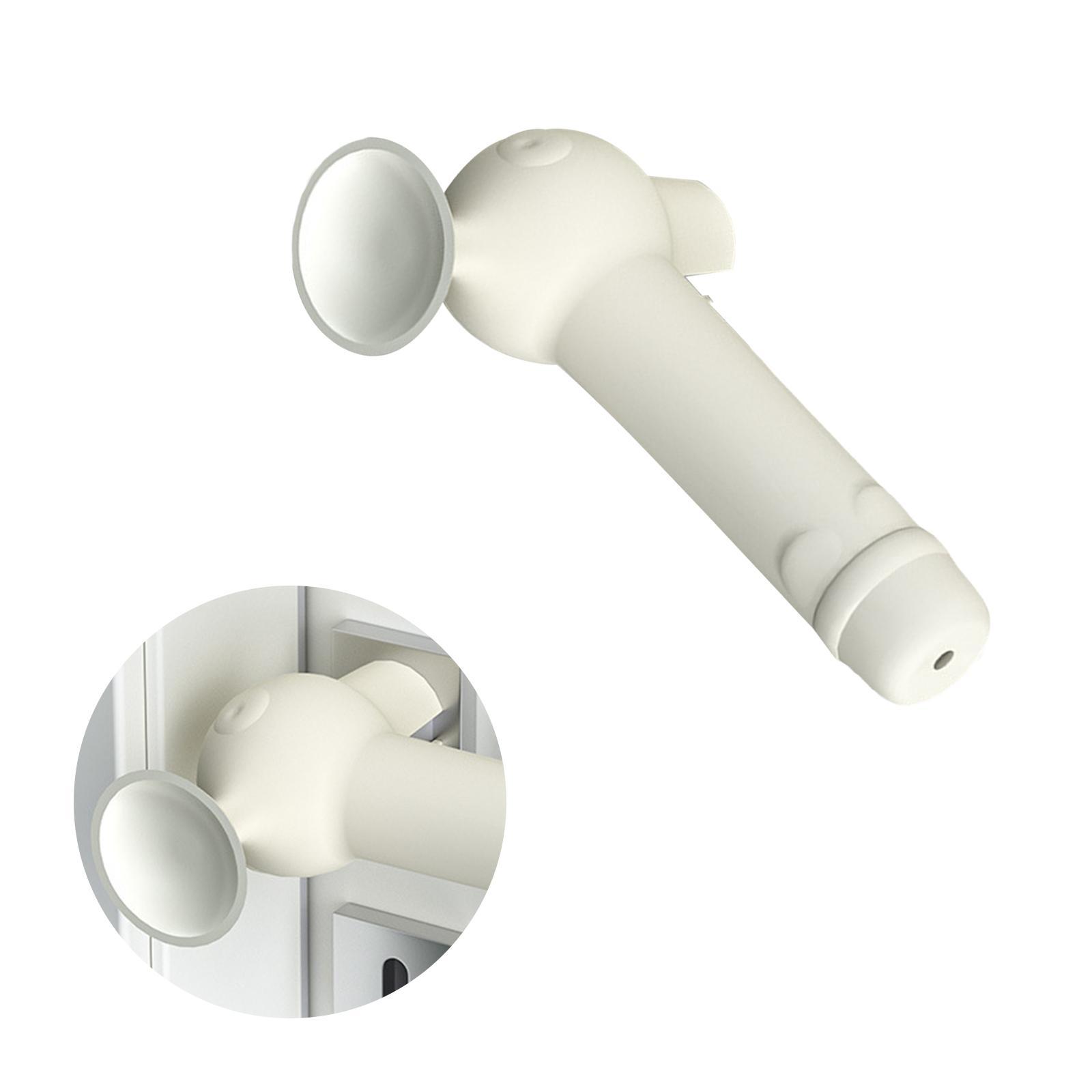Suction Cup Silicone Door  Protective Cover Knob Protector Beige
