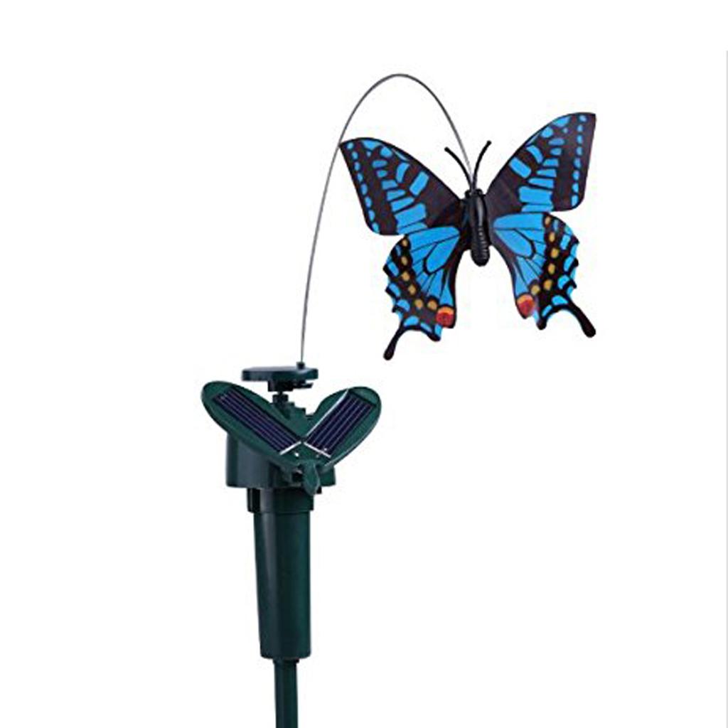 3pcs Solar Power Fluttering Dance Butterfly Balcony Flowerpot Outdoor Decor