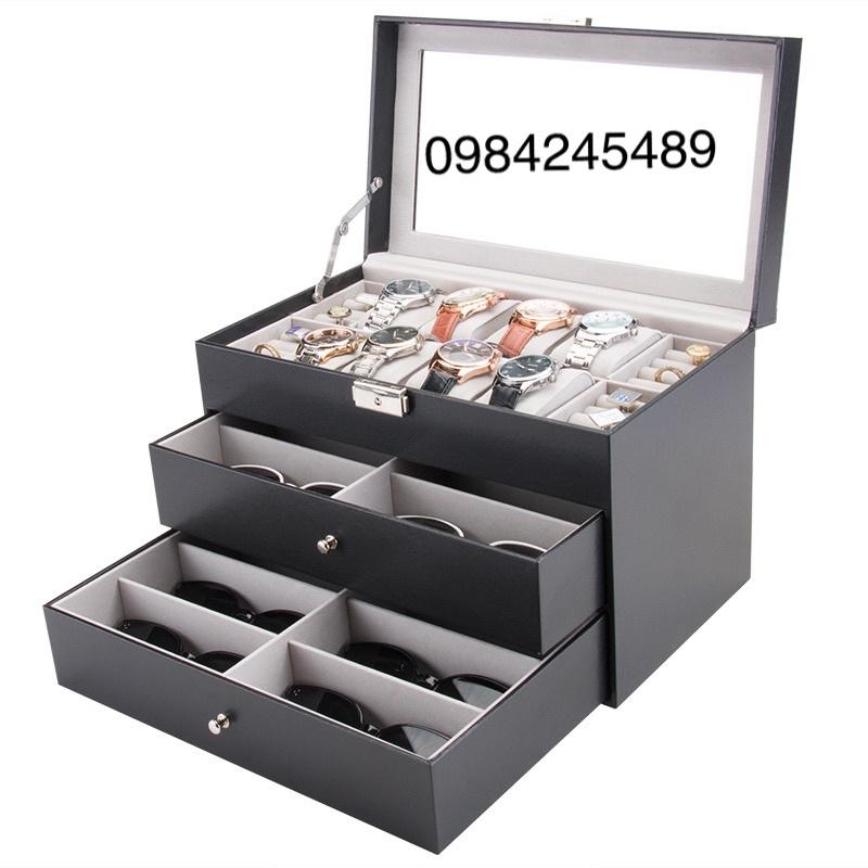 Hộp đựng kính mắt 3 tầng 18 cái