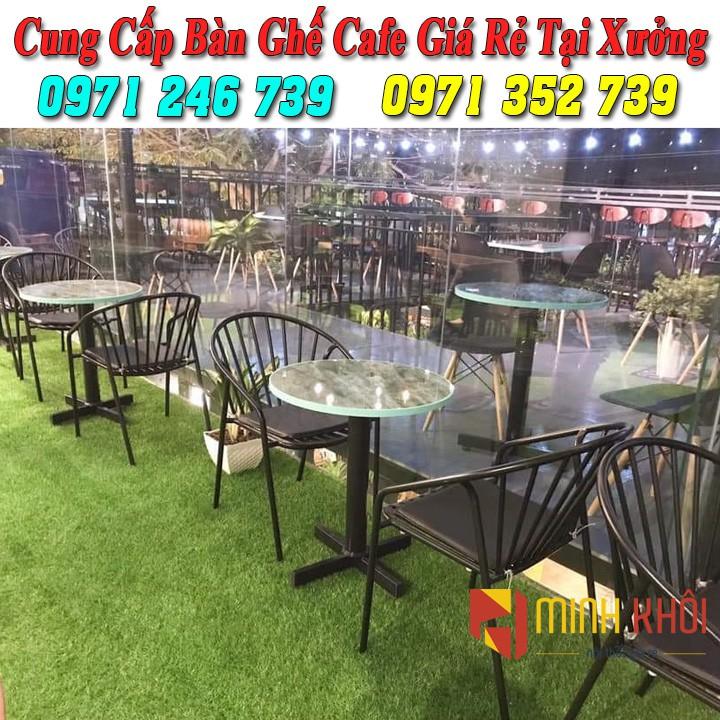 Bộ bàn ghế sắt cafe ngoài trời