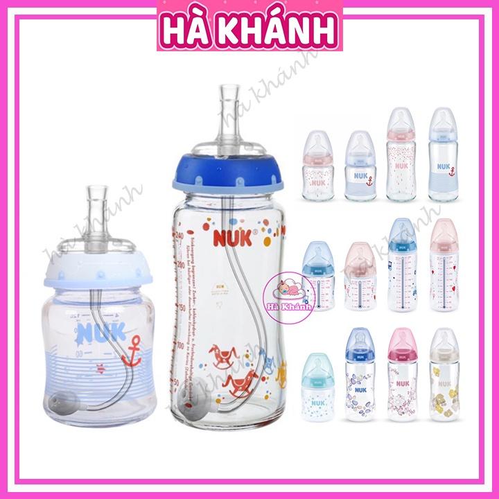 Ống hút bình sữa thay thế núm ti bình sữa Nuk cổ rộng