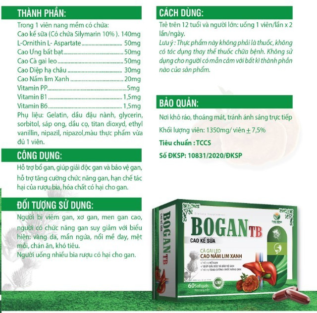 VIÊN UỐNG BỔ GAN NẤM LIM XANH – SỰ KẾT HỢP GIỮA NẤM LIM XANH, CÀ GAI LEO, CAO KẾ SỮA GIÚP GIẢI ĐỘC GAN, BẢO VỆ TẾ BÀO GAN, ỨC CHẾ SỰ PHÁT TRIỂN CỦA VIRUT VIÊM GAN B, C - HỘP 60 VIÊN