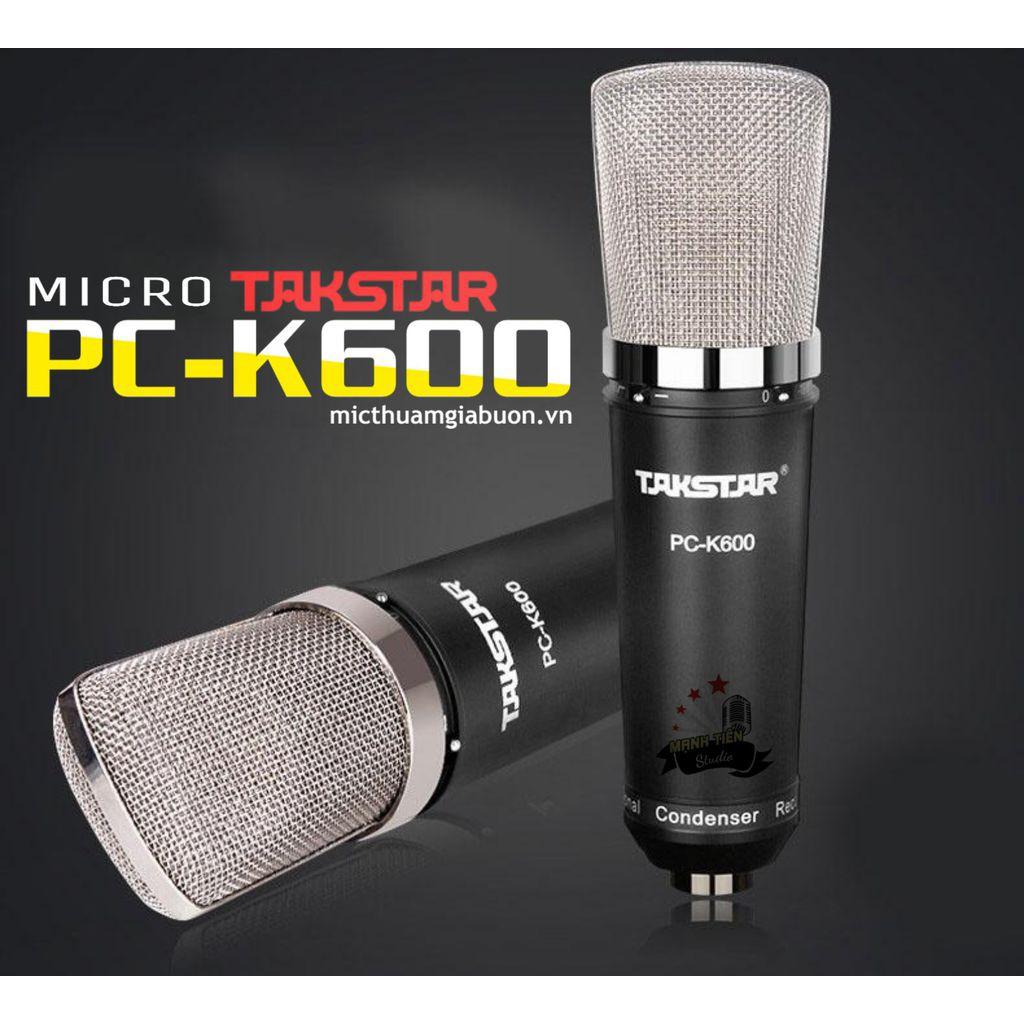 Combo livestream thu âm karaoke cao cấp micro K600 sound card XOX K10 Jubilee bảo hành 12t