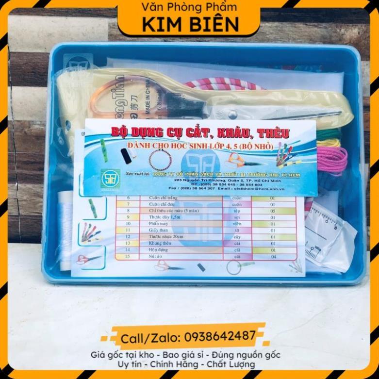 ️sỉ vpp,sẵn hàng️ Bộ dụng cụ cắt, khâu, thêu(bộ nhỏ) lớp 4-5 - VPP Kim Biên