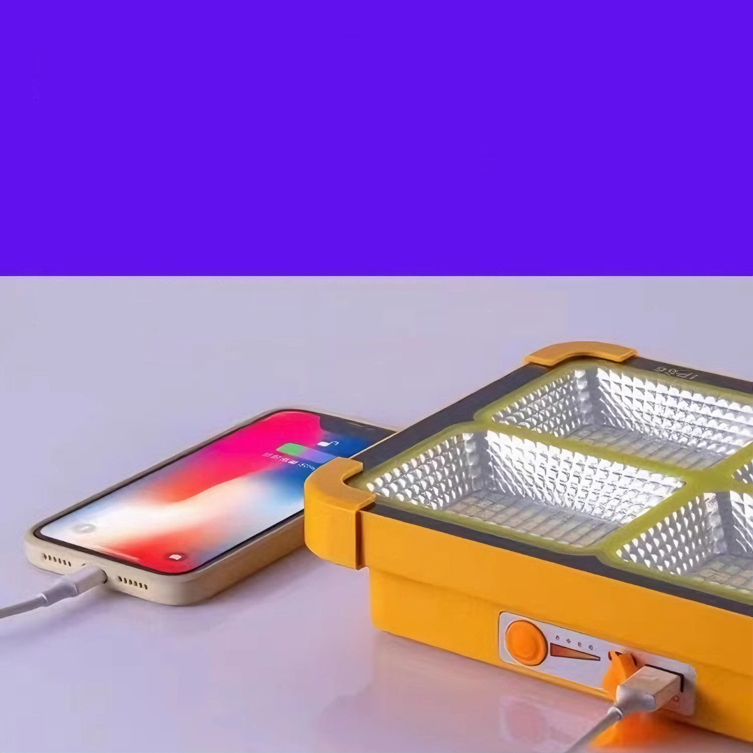 Đèn pha năng lượng mặt trời KG316 led siêu sáng và 5 chế độ có cổng Usb dùng làm sạc dự phòng, chống nước IP 100w- Hàng chính hãng