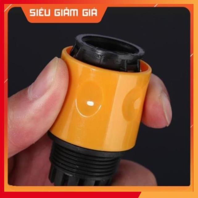 Bộ dây vòi xịt nước rửa xe, tưới cây đa năng, tăng áp 3 lần, loại 3m, 5m 206701-1Qđầu đồng, cút, nối PE, d.vàng