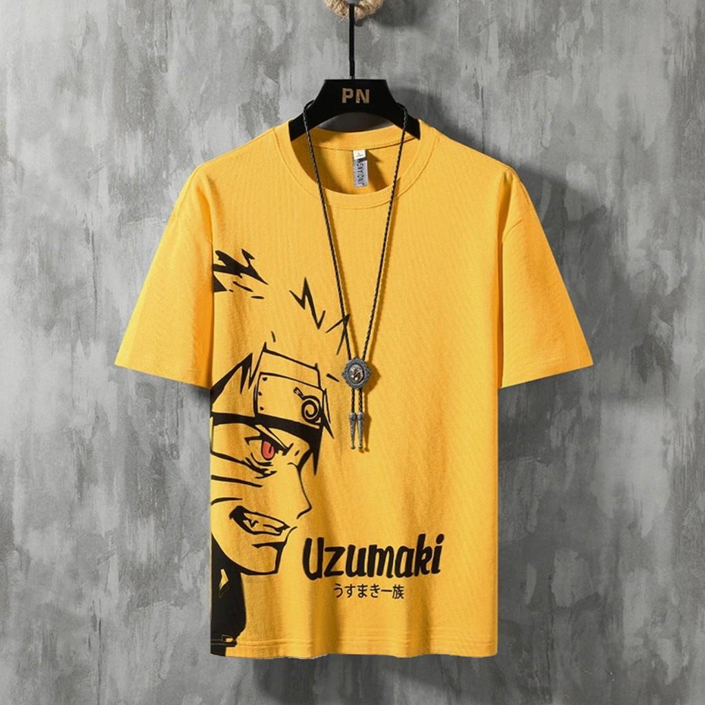 Áo thun Stee nam tay lỡ unisex form rộng overtee UZUMAKI NARUTO cotton xịn Trumunisex aothununisex aophongnam