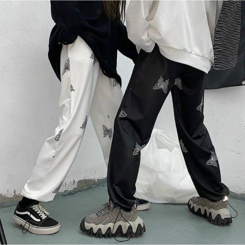 Quần jogger hoạ tiết bướm // M4 Outfit